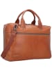 Plevier Rock Flint Aktentasche RFID Schutz Leder 41 cm Laptopfach cognac