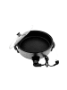 COFI 1453 Elektrische Multifunktionspfanne 42 x 9 cm - Pizzapfanne 1500W in in Schwarz