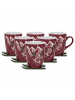 Ritzenhoff & Breker 6er Set Kaffeebecher auf Ski Aspen in Rot 340 ml in rot