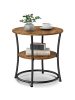 VASAGLE Beistelltisch Dacey-old in Vintage-Braun, Schwarz - (B)54 x (H)55.5 x (T)54 cm