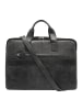VLD VOi Leather Design City Cowboy Aktentasche Leder 41 cm Laptopfach in schwarz