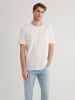 Mavi Jeans Kurzarm-T-Shirt mit Rundhalsausschnitt und Logo in Altrosa