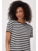 monari T-Shirt in Schwarz Ringel
