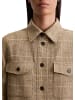 Marc O'Polo Overshirt regular cropped in Medium Brown