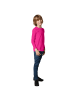 tectake Einfarbiges Langarm-Shirt für Kinder, pink