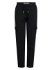 Petrol Industries Fleece Cargo-Jogginghose forgebay in Schwarz