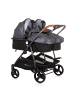 Chipolino Geschwisterkinderwagen Duo Smart in grau