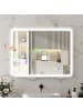 HOMCOM Badspiegel in Silber 90L x 3,5B x 70H cm