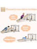 COSTWAY Klettergerüst 5in1 Indoor in Grau