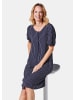 GOLDNER Kleid in weich fallender Qualität in marine / weiß / gestreift