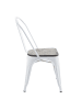 MCW Stuhl A73 im Industriedesign stapelbar, Weiß