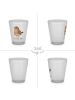 Mr. & Mrs. Panda Schnapsglas Eule Zufrieden ohne Spruch in Transparent