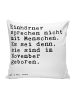 Mr. & Mrs. Panda Dekokissen Einhörner sprechen nicht mit... mit ... in Weiß