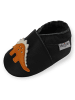 Yalion Leder-Krabbelschuhe in Schwarz