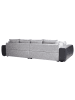 Beliani 9-tlg 4-Sitzer Sofa TORPO in Grau/Silber/Schwarz