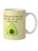 Mr. & Mrs. Panda Trinklernbecher Avocado Glücklich mit Spruch in Gelb Pastell