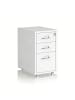 relaxdays Rollcontainer in Weiß - (B)28 x (H)45,5 x (T)41 cm