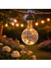 MARELIDA LED Solar Glühbirne GLOW H: 11cm in transparent