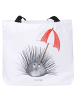 Mr. & Mrs. Panda Tote Bag Seeigel ohne Spruch in Weiß