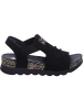 rieker Keilsandalette in schwarz