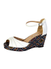 Divine Factory Sandalen Keilabsatz TDF2910 Weiß