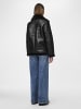 Pieces Kunstlederjacke in Black