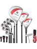 COSTWAY komplettes Damen Golfschläger Set in Rot
