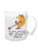 Mr. & Mrs. Panda Teetasse Fuchs Metalldetektor mit Spruch in Transparent