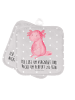 Mr. & Mrs. Panda 2er Set Topflappen  Axolotl Niedlich mit Spruch in Grau Pastell