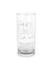 Mr. & Mrs. Panda Blümchentailglas Pinguine trösten mit Spruch in Transparent