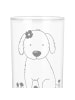 Mr. & Mrs. Panda Glas Hund Dame mit Spruch in Transparent