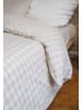 MELA Perkal Bettwäsche Set Style MAJULI Check in birke - naturweiss karo