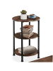 tectake Beistelltisch Colchester 40 x 61 cm, Industrial Holz dunkel, rustikal