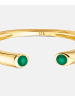 Diamant L'éternel Ring aus 375 Gelbgold mit Smaragd