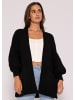 SASSYCLASSY Oversize Strick-Cardigan in Schwarz