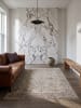 KADIMA DESIGN Teppich Kurzflor für Fußbodenheizung SEATON orientalisch Wohnzimmer in Natur