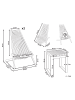 Beliani 3-tlg Bistro Set BELLANO in Braun