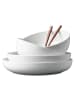 Seltmann Weiden 3er Set Foodbowl Beat Color Glaze 20/25/28 cm in Weiß