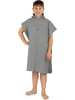 normani Kinder Mikrofaser Badeponcho 10-13 Jahre Camuy in Grau