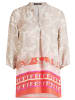 Betty Barclay Schlupfbluse mit 3/4 Arm in Taupe/Rot