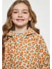Schmuddelwedda Mädchen Regenparka in Pastellmint Orange Leo
