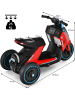 COSTWAY 6V Elektro Motorrad in Rot