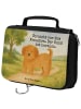 Mr. & Mrs. Panda Waschtasche Hund Flauschig Design mit Spruch in Weiß