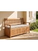 Beliani Gartenbank SOVANA in Braun/Beige - (W) 160 x (H) 91 x (L) 60 cm