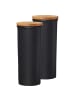 Ritzenhoff & Breker 2er Set Vorratsdosen Jasper in 1,6 l in schwarz-braun