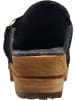 Sanita Comfortwear Clog "Wood-Lissy Open" in Schwarz