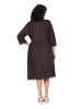Ulla Popken Kleid in mahagoni