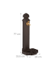 relaxdays Standbrunnen in Braun - (B)29 x (H)77 x (T)33,5 cm