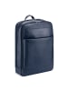 Roncato Alaska Rucksack RFID Schutz Leder 39.5 cm Laptopfach in navy