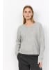 soyaconcept SC-ORLEAN 15 V-Ausschnitt-Pullover in Lt Grey Melange